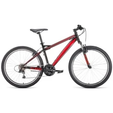 Велосипед Forward Flash 26 1.0 (2022) 15" черный/красный RBK22FW26643