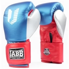 Перчатки бокс.(иск.кожа) Jabb JE-4081/US Ring синий/красный/серебро 10ун.