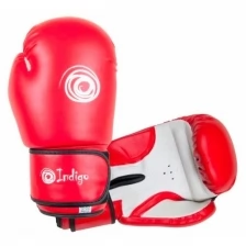 PS-799 Перчатки боксёрские INDIGO PVC Красный 12 унций