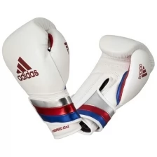 Перчатки боксерские AdiSpeed бело-сине-красные (вес 18 унций)
