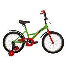 Велосипед NOVATRACK 18" STRIKE зеленый, тормоз нож, крылья короткие защита А-тип / велосипед детский