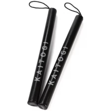 Тренерские палочки BASE by KAITOGI, кожзам, длина 50 см Ø4 см, рифленые 2 шт