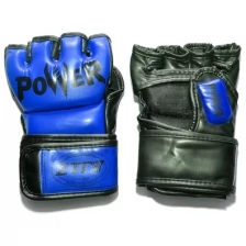 Перчатки ММА/ перчатки для смешанных единоборств ZTM POWER. Размер: М. Цвет: синий.